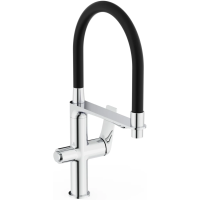 Смеситель для кухни Tokito Mitsuishi TOK-MIT-1012 с подключением к фильтру, гибким изливом, хром