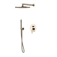 Душевой комплект Gattoni Circle Two 9190/PDNS без излива, никель матовый