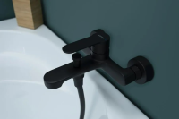 Смеситель Aquanet Passion AF300-20B для ванны с душем, цвет черный