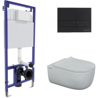 Комплект подвесной унитаз Berges Ego XL + система инсталляции Berges Novum L5 043204