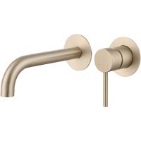 Смеситель для раковины Abber Weiss Insel AF8112G встраиваемый, золотой матовый