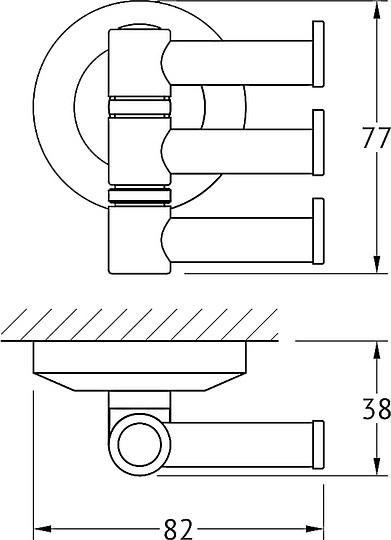 Крючок FBS Standard STA 047 поворотный