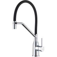 Смеситель для кухни Shevanik S343-3 с гибким изливом, хром