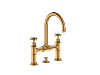 Смеситель для раковины, Hansgrohe, Axor Montreux, цвет-шлифованное золото