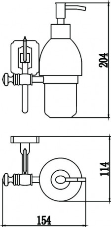 Дозатор для жидкого мыла Savol 64 S-006431