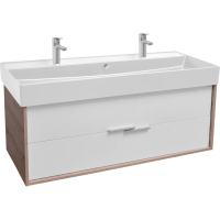 Тумба под раковину 120 см Jacob Delafon Vivienne EB1669-E75-J5, подвесная, цвет дуб давос/белый глянец