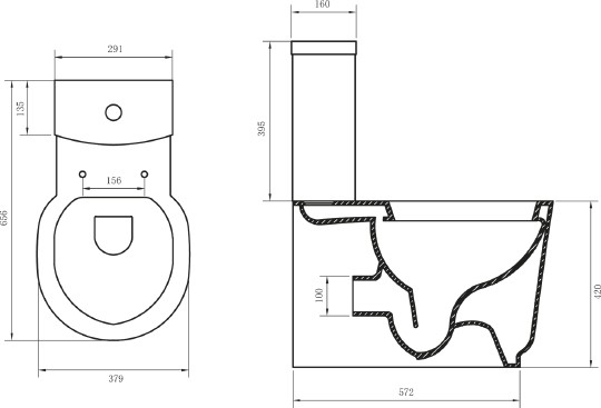 бачок для унитаза belbagno sabrina bb122t