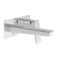 Смеситель для раковины Aqueduto Claro CLA0400 С ВНУТРЕННЕЙ ЧАСТЬЮ, хром