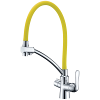 Смеситель для кухни с подключением к фильтру Lemark Comfort LM3070C-Yellow
