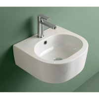 Раковина Kerasan Flo 314901 подвесная, 40x37 см, цвет белый