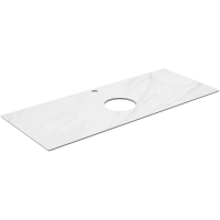 Столешница 117 см белый матовый для накладных раковин Kerama Marazzi Plaza Classic Монте Тиберио PL1.SG507100R\120