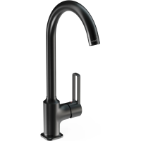 Смеситель для кухни Tokito Kudo TOK-KUD-1013 черный матовый