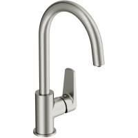 Смеситель для кухни Cersanit Moduo A68222 с подключением к фильтру, сатин