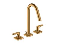 Смеситель для раковины, Hansgrohe, Axor Citterio M, цвет-шлифованное золото