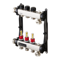 Коллектор для теплого пола Tece 1 ВР(г) х 3 выхода 3/4 НР(ш) ЕК х 1 ВР(г) с расходомерами, 77310003