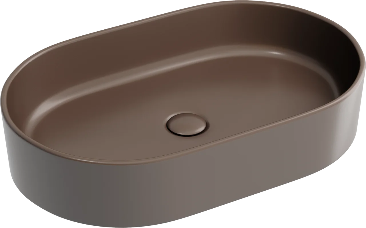 Раковина Ceramicanova Element CN6048MDB накладная, 60.8x38.5 см, темно-коричневая матовая