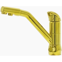 Смеситель Seaman Barcelone SSL-5361-SP для кухни,с подключением к фильтру, Sun (светлое золото)