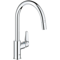 Смеситель для кухни Grohe BauCurve 30547000 с выдвижным изливом, хром