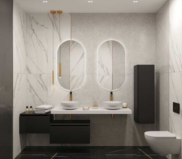 столешница под раковину boheme armadi art flat 160 869-160-clct белый мрамор