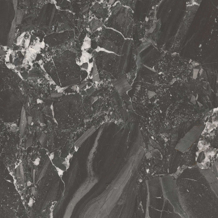 Керамогранит Kerama Marazzi Риальто чёрный матовый обрезной SG850790R 80х80 см