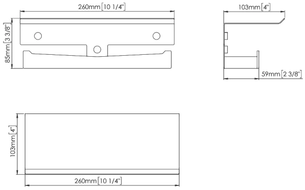 Держатель туалетной бумаги Mediclinics Aura AI2004C двойной, bright finish