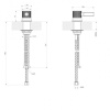 рычаг удаленного управления gessi inciso 58200#149 для душа