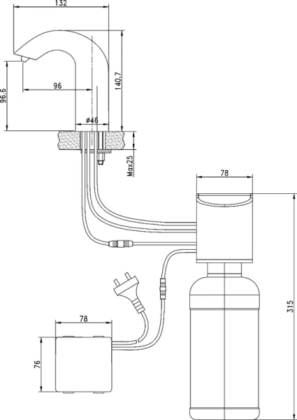 диспенсер для мыла lemark project lm4642ce