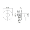 смеситель для душа paffoni stick sk010cr