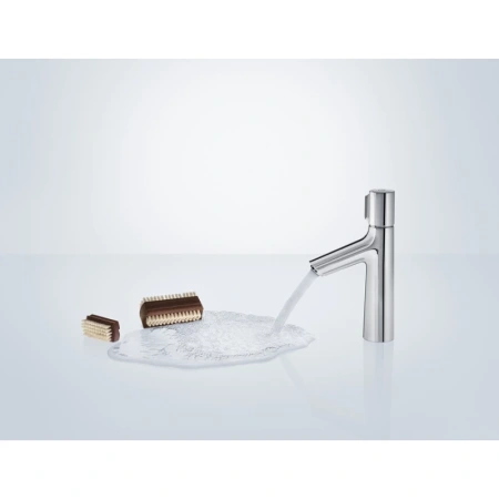 смеситель для раковины 100 с донным клапаном hansgrohe talis select s 72042000