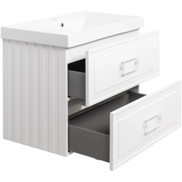 тумба белый матовый 77,6 см la fenice cubo twin fnc-01-cub-b-80-2