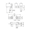 смеситель для раковины fantini mint 34 13 f809b черный матовый