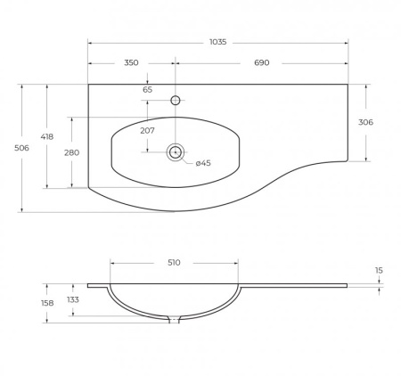 подвесной шкаф cezares sting 34 54659 bianco lucido