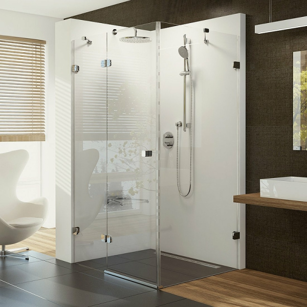 душевой уголок ravak brilliant bsdps-100/80 100×80 l 0ula4a00z1 профиль хром, стекло прозрачное