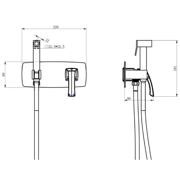 гигиенический комплект lemark nubira lm6219orb