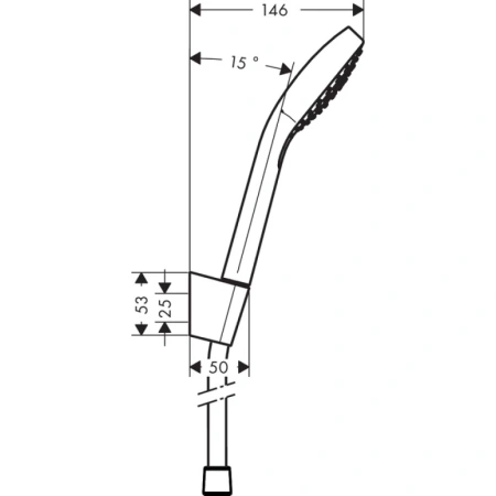 душевой набор hansgrohe croma select e vario 1,60 м 26413400