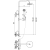 душевая система agger thermo a2451244 цвет черный