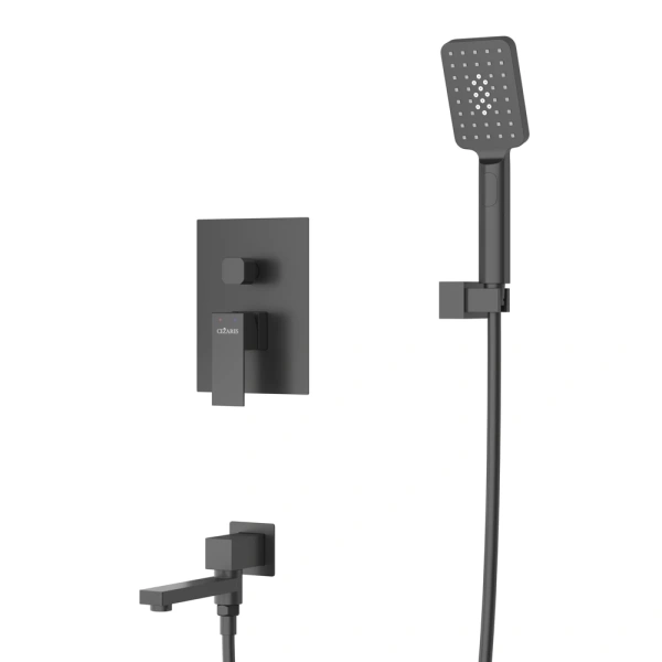 душевая система cezares slider slider-vdset-nop черная матовая