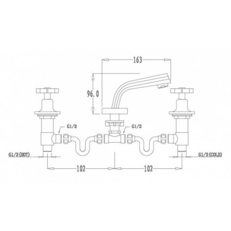 смеситель для раковины kaiser logo 47222 хром