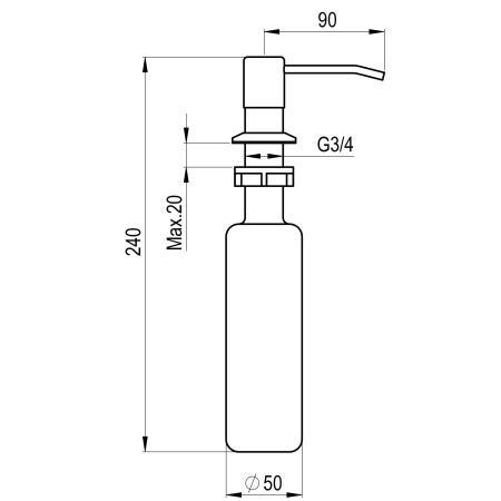 дозатор point pn3201b черный