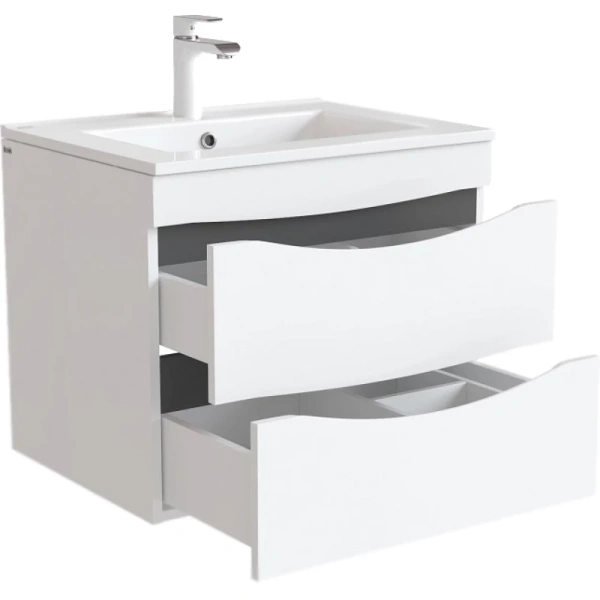 тумба с раковиной iddis cloud 60 подвесная белая clo60w0i95k