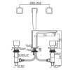 смеситель для раковины без донного клапана jaquar kubix prime kup-chr-35189pm