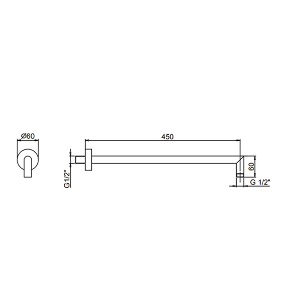 кронштейн для душевой лейки 45 см fantini lame 86 p6 8011 цвет matt british gold pvd