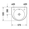 раковина подвесная duravit architec 0450580000