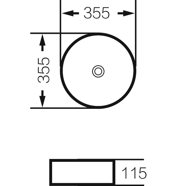 раковина-чаша grossman 35 gr-5020sw серебро белая