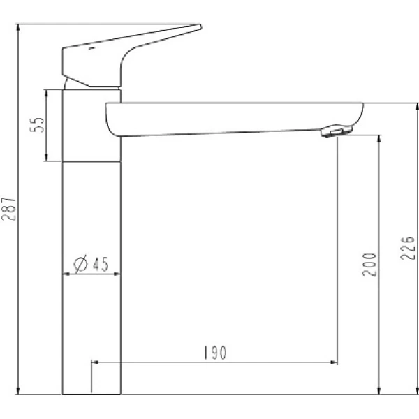 смеситель для кухни esko k9 хром