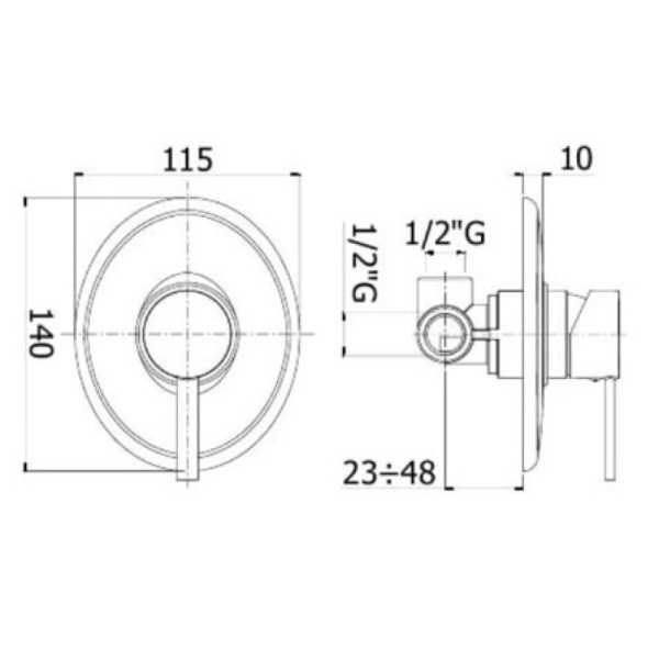 смеситель для душа paffoni berry br010cr