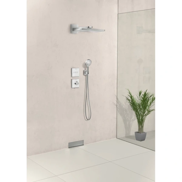 модуль с тремя запорными клапанами hansgrohe showerselect glass 15736400