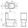 бачок для унитаза belbagno norma bb339t белый