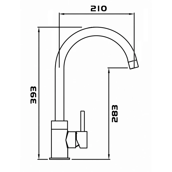 смеситель для кухни seaman eco glasgow ssn-3004a