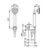 душевой гарнитур fantini icona classic 53 95 r043 цвет nickel pvd